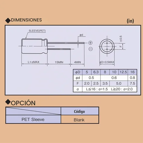 Vista 6 de 100uF 50V 8X11.5mm Rubycon Electrolytic Capacitor Low ESR 0.17Ω Long Life 36yrs at 55 Degree C mfd mircofarad Micro Farad C Radial Lead Aluminum