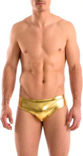 Vista 24 de Gary Majdell Sport Bikini de cuerpo caliente para hombre dorado (Anaconda Gold)