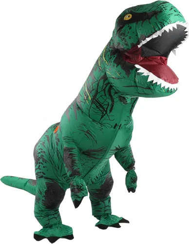 Vista 3 de Disfraz inflable de dinosaurio, disfraz de dinosaurio ligero para Halloween