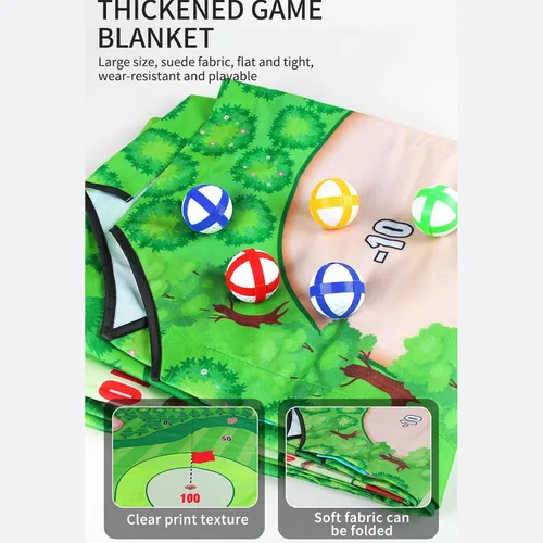 Vista 8 de Juego de croquet de golf para actividades familiares al aire libre para todas las edades, desarrollo de habilidades motoras, juego de croquet