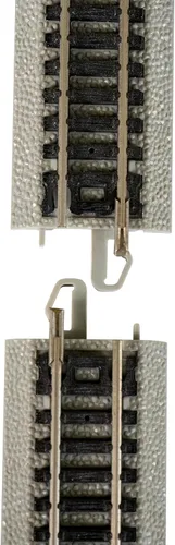 Vista 3 de Bachmann Industries E-Z Track 6 Single Crossover Turnout - Izquierda (1/tarjeta) Escala N, Gris