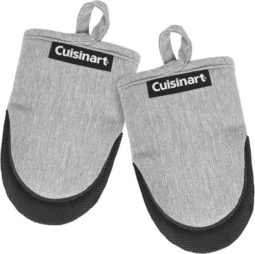 Vista 11 de Cuisinart Mini manoplas para horno, paquete de 2, agarre de neopreno Negro