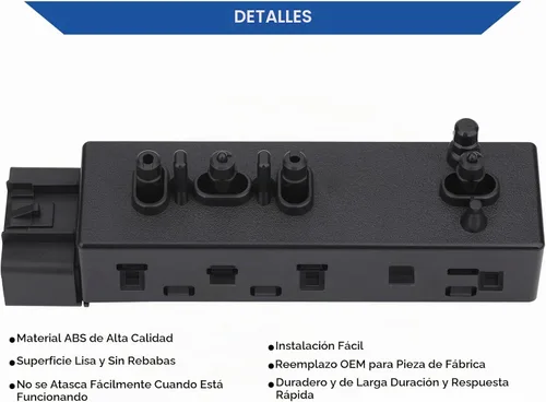 Vista 6 de Obaee Interruptor de Asiento Eléctrico Control de Ajuste Reclinable de 8 Vías Delantero Derecho Lado del Pasajero Compatible con Chevrolet Chevy
