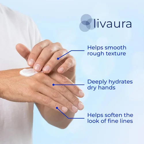 Vista 8 de LIVAURA - Crema de manos con retinol para hombres, humectante de manos antienvejecimiento, 3.4 onzas Non-greasy hand cream that moisturizes dry