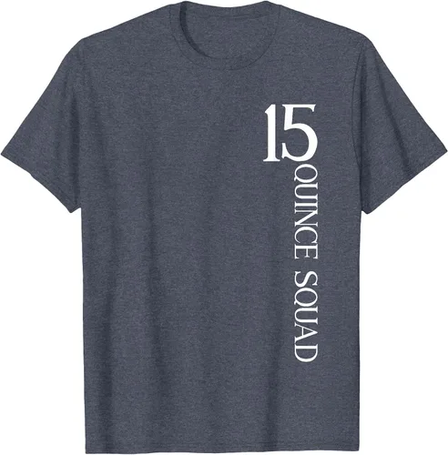 Vista 7 de Quince Squad Quinceanera 15th Birthday - Camiseta de quinceañera para niñas Asphalt Grey