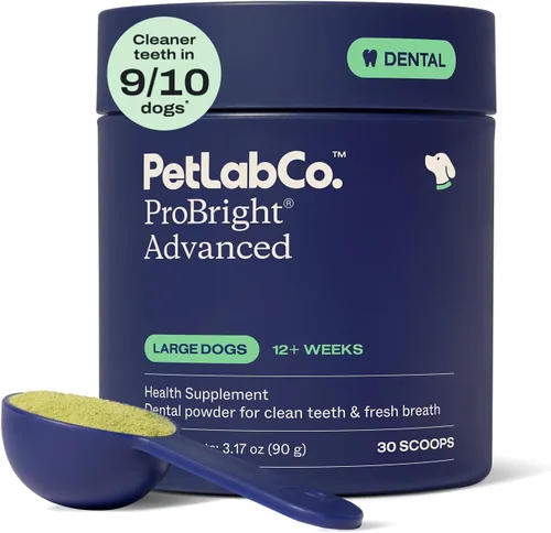 Vista 15 de PetLab Co. ProBright Advanced - Polvo dental para perros extra pequeños, 30 cucharadas