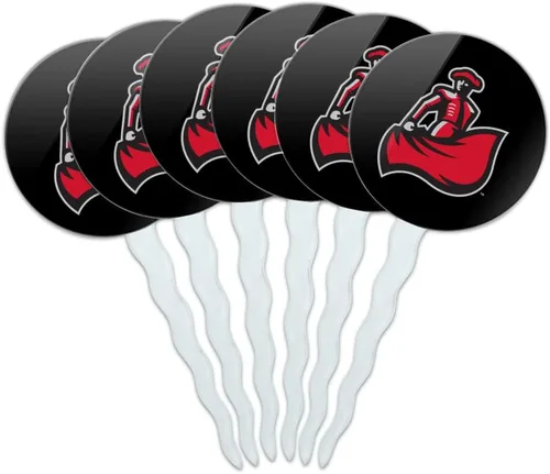 Vista 104 de Abilene Christian - Juego de 6 palillos para cupcakes con logotipo secundario