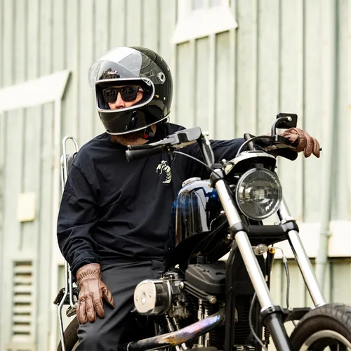 Vista 7 de Biltwell Gringo S ECE R22.06 - Casco de moto, color negro brillante