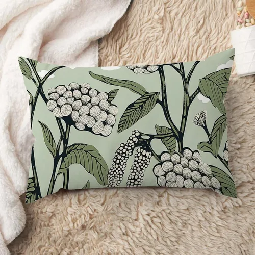 Vista 27 de ArogGeld Fundas de cojín de estilo chinoiserie, diseño de flores y pájaros, color rosa rubor, diseño de animales de pavo real, jardín asiático