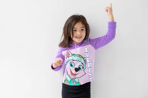 Vista 5 de Paw Patrol Everest Girls Fleece Half Zip Hoodie Toddler to Big Kid