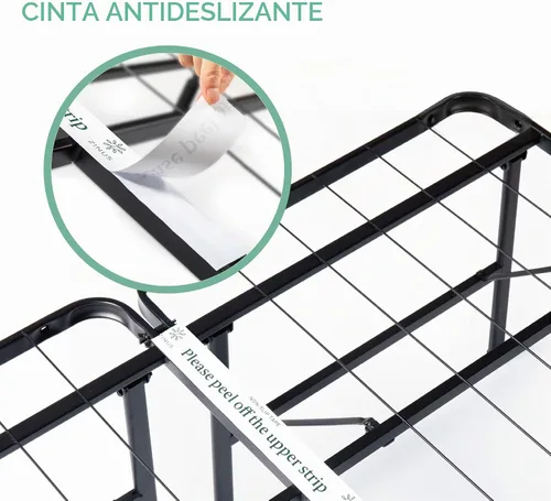 Vista 6 de Zinus SmartBase - Base para colchón de montaje sin herramientas, marco de cama de plataforma de metal de 14 pulgadas, no necesita somier, marco