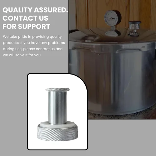 Vista 7 de Válvula de salida y piezas de válvula de escape compatibles con latas de presión Presto, se adapta a latas Presto 409A, 23 cuartos y 16 cuartos