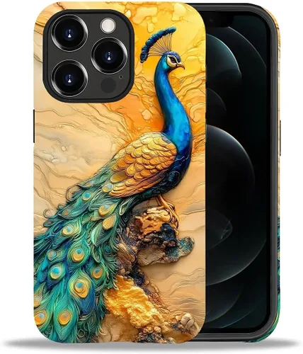Vista 120 de DAIZAG Funda compatible con iPhone 11, hermoso color arena, patrón completo, carcasa rígida híbrida de plástico TPU + funda de protección