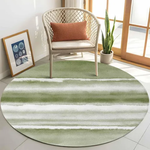 Vista 28 de 2x3 Area Rugs, Blue Stripes Non Slip Area Rugs for Living Room, Bedroom, Barhroom, Entryway, Watercolor Retro Ombre Abstract Tie Dye Art Soft