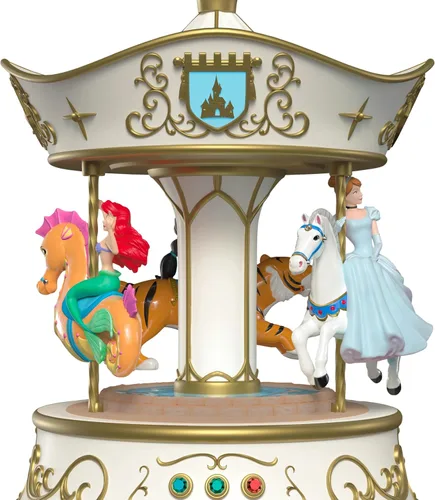 Vista 5 de Hallmark Keepsake Adorno navideño de princesa Disney (Dreams Go Round)