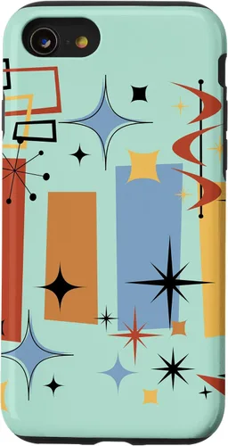 Vista 18 de Retro Mid Century Modern MCM Vibe Aesthetic Kitsch Art Case for iPhone 17