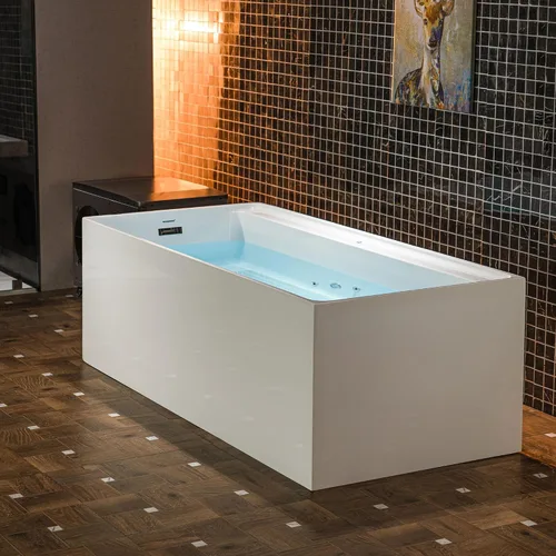 Vista 6 de WOODBRIDGE Bañera de inmersión fría de acrílico independiente de 67 pulgadas con enfriador blanco de 1.3 HP - Enfriamiento rápido y calefacción