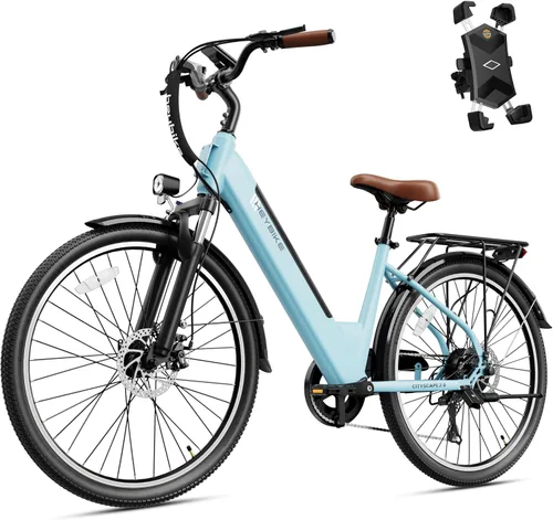 Vista 30 de Heybike Bicicleta eléctrica Cityscape 2.0 para adultos con motor de pico de 1200 W, batería extraíble de 468 Wh, bicicleta eléctrica de 50 millas