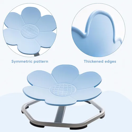 Vista 6 de ROBUD Silla giratoria sensorial para niños, silla giratoria para niños con autismo con diseño antideslizante, entrenamiento de coordinación