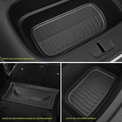 Vista 6 de Floor Mats for 2025 2026 Tesla Model Y Juniper Accessories