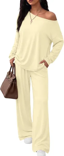 Vista 10 de Trendy Queen Conjuntos de descanso de 2 piezas para mujer, trajes de otoño Negro