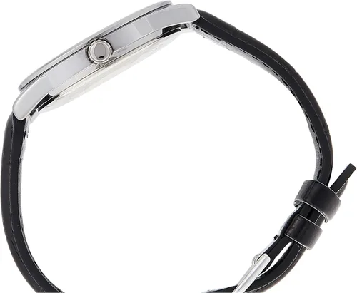 Vista 3 de Casio MTPV001L-7B Reloj de cuarzo de cuero negro para hombre Reloj de cuarzo