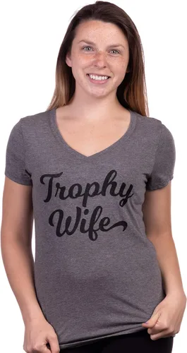 Vista 2 de Camisetas divertidas para mujer, con frase sarcástica y con cuello en V