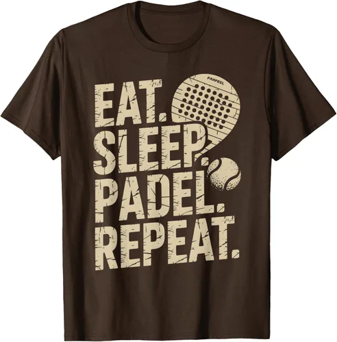 Vista 60 de Camiseta Eat Sleep Padel Repeat Padel Jugador de Tenis