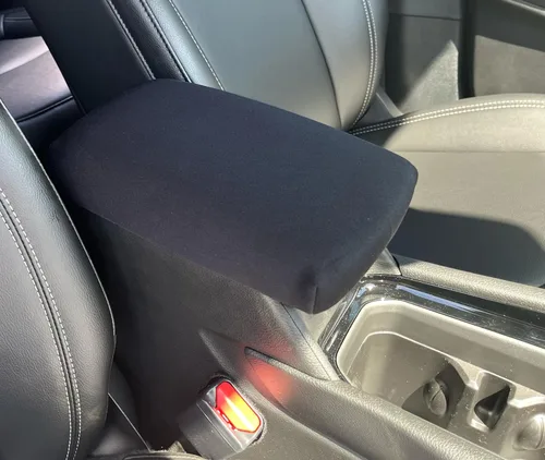Vista 3 de Cubierta de consola de neopreno para Jeep Grand Cherokee y L 2021-2026 Negro