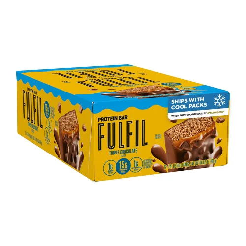 Vista 6 de FULFIL - Barras de proteína surtidas Best Sellers, sin gluten, 15 g de proteína, básicas de despensa, 12