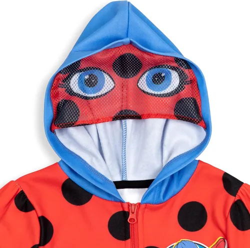 Vista 3 de Miraculous Mariquita Cosplay Sudadera con capucha estampada con cremallera