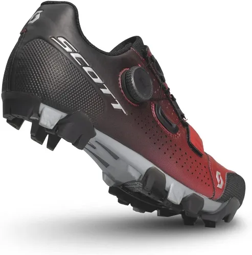 Vista 2 de SCOTT Zapato BOA MTB Team para mujer, Negro FadeRojo Metálico
