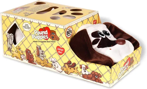 Vista 5 de POUND PUPPIES Basic Fun Classic Stuffed Animal Plush Toy - Great Gift for Girls & Boys - 17" - Red with Black Spots
