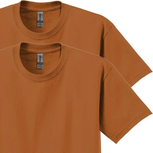 Vista 5 de Gildan Camiseta de ultra algodón, estilo G2000, paquete de 2, Texas Orange (paquete de 2), XXL, Texas Orange