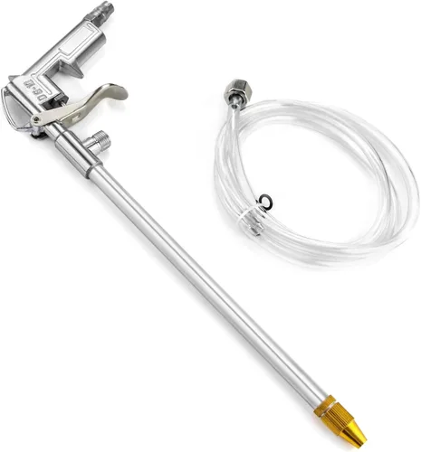 Vista 7 de QWORK Pistola de pulverización, Kit de pistola lavadora de limpieza de motor de aire neumática de aluminio, 1/4