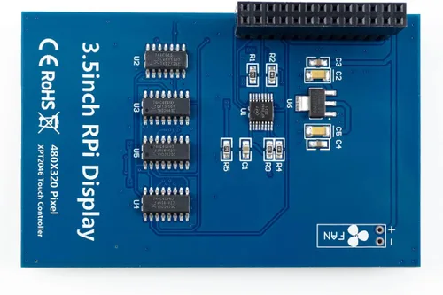 Vista 7 de Hosyond Panel de Pantalla LCD TFT de 3.5 Pulgadas, 480x320, Táctil, SPI para Raspberry Pi B, B+, 2B, 3B, 3B+, 4B, 5