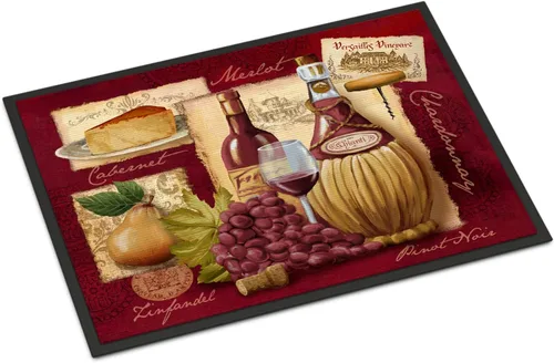 Vista 51 de Caroline's Treasures PTW2009MAT - Felpudo de calabaza y hojas de otoño, 18 x 27 pulgadas, tapete para puerta delantera, interior y exterior