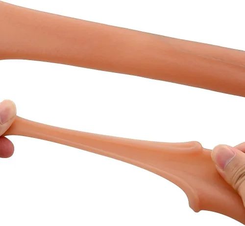 Vista 6 de SXOVO Consoladores realistas de silicona líquida para el pene, 3 piezas para el pene, juguete sexual realista de vetas y glande para pene, juguete