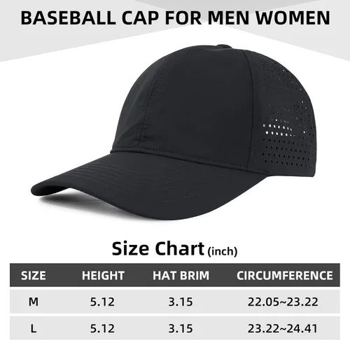 Vista 6 de American Trends Gorra de béisbol ajustable para hombre y mujer, transpirable, impermeable, colorida