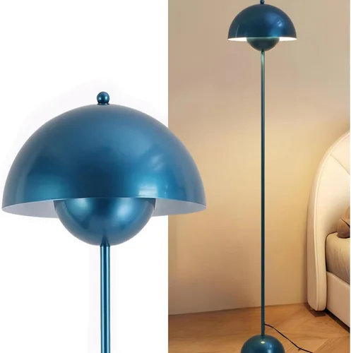 Vista 15 de COSYLUX Lámpara de pie moderna para sala de estar, lámpara de pie alta industrial para dormitorio, pantalla de metal que refleja la luz, lámpara