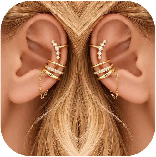 Vista 31 de Ear Cuffs Non Piercing Ear Cuff Earrings for Teen Girl Gifts Trendy Stuff
