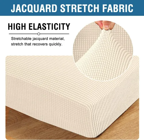 Vista 134 de H.VERSAILTEX Fundas de Cojín de Asiento Individuales Super Elásticas Fundas de Sofá Fundas de Cojín de Sofá Fundas Deslizables Juegos Tela de Sarga