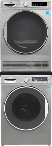 Vista 10 de Conserv 2.2 cf 120 V Lavadora y 4 Cf 220V Secadora Condensación Fabricada en Europa (Negro Mate)