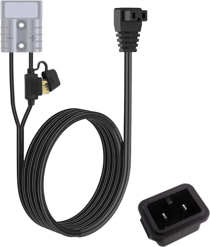 Vista 10 de Anderson - Conector a enchufe de CC, cable de alimentación CC para refrigerador de automóvil de 12 voltios, 14AWG 6.5 pies de largo (6.6 ft)
