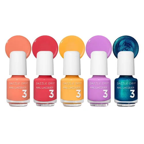 Vista 25 de Mini Flight Dazzle Dry – Afterparty – 5 mini lacas Juego de esmaltes de uñas de 5 piezas · Secado rápido · Larga duración · Manicuras no tóxicas