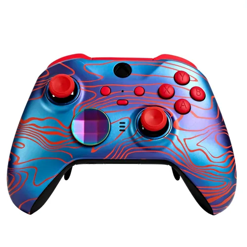 Vista 12 de Xbox Elite Series 2 Custom Soft Touch Controller - Soft Touch Feel, Added Grip, Cool Blue Color - Compatible with Xbox One, Series X, Series S