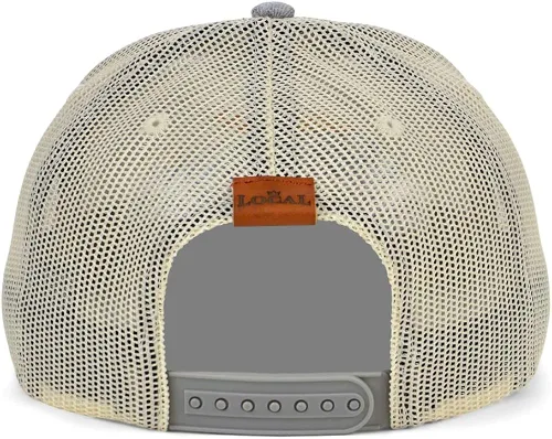 Vista 4 de Local Crowns Animal Crop Views Curved Trucker ajustable Snapback Heather Gray Cap