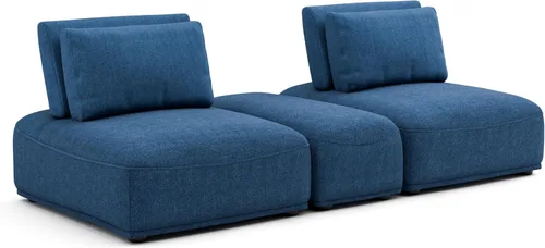Vista 27 de Furniture of America Tatiana Modern Boucle - Sofá modular de 2 plazas con respaldo ajustable para sala de estar, oficina, combinación libre Boucle