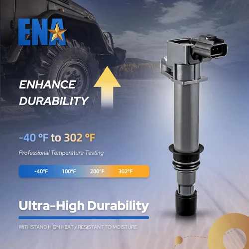 Vista 3 de ENA Juego de 6 bobinas de encendido compatibles con Dodge Jeep Mitsubishi Aspen Dakota Durango Ram 1500 Nitro Cherokee Commander Liberty Raider 3.7L