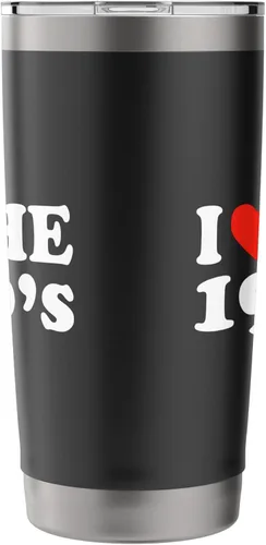 Vista 4 de I Love The 1990's - Funny Retro Nostalgia Nineties Statement Stainless Steel Insulated Tumbler